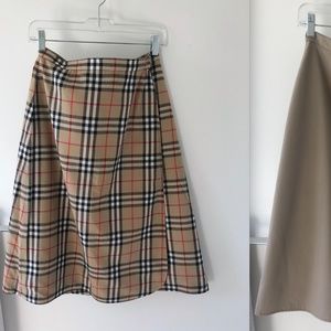 Reversible Vintage Burberry Skirt